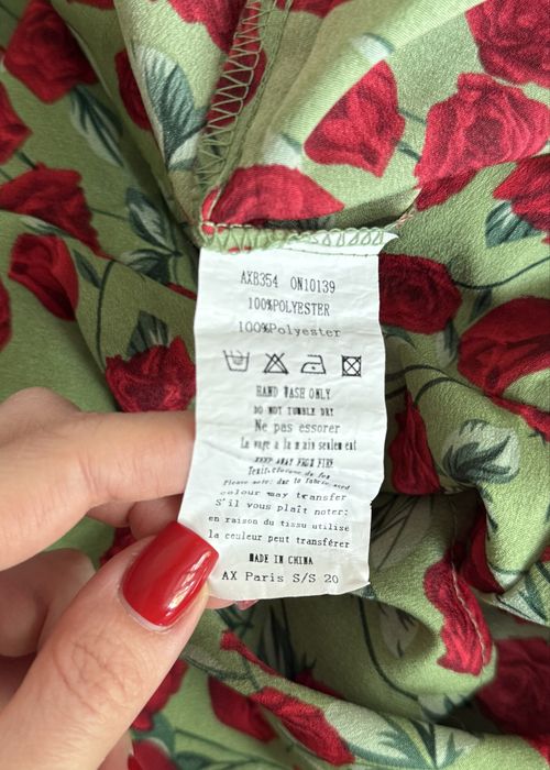 Платье новое Armani AX Paris s, m  ромпер, комбинезон в цветочный принт, мини, зеленый