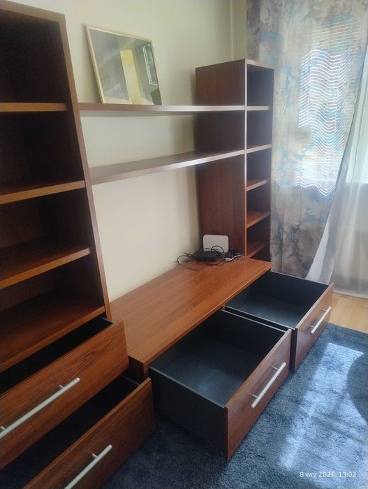 IKEA DOCENT meblościanka / regał z szafką RTV – 244 × 178 cm