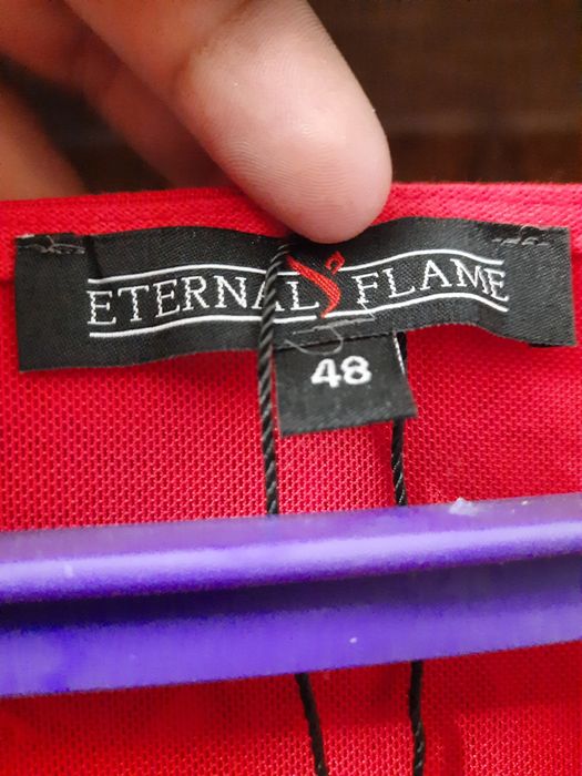 Плаття льон червоного кольору