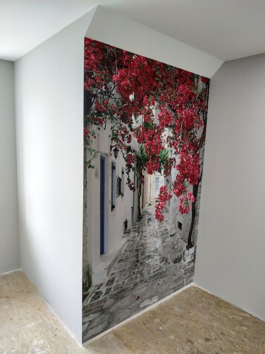 Поклійка шпалер, фотошпалер (поклейка обоев, фотообоев, багетов)