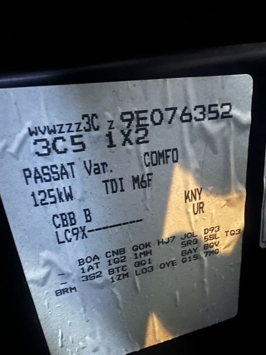 Passat B6 2.0 TDI CR 170 Km