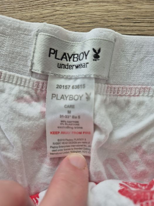 Nowe bokserki bez metki meskie z Anglii Tkmaxx playboy R.M.