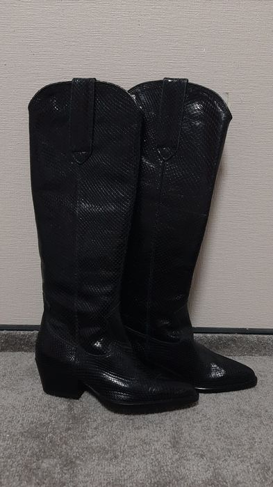 Шкіряні чоботи Zara, нові, розмір 36