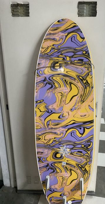 Prancha de surf em espuma 6" - 500 amarelo