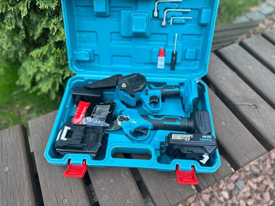 набор электроинструментов цепная пила + секатор Makita Макита 2 аккум.