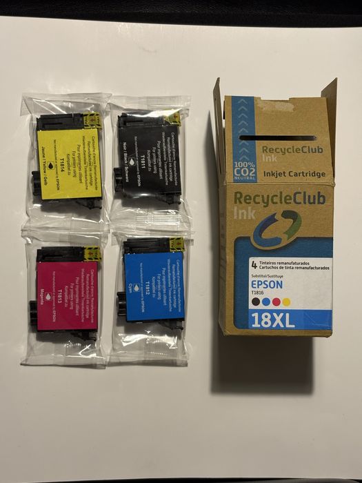 Pack Tinteiros Recarregados Epson 18XL