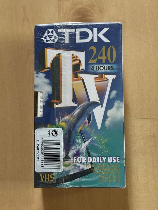 Dwie kasety nowe VHS TDK e-240TVED