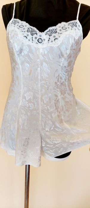 Body,L/XL,piżama,koszulka,satynowe z koronką,St.Michael