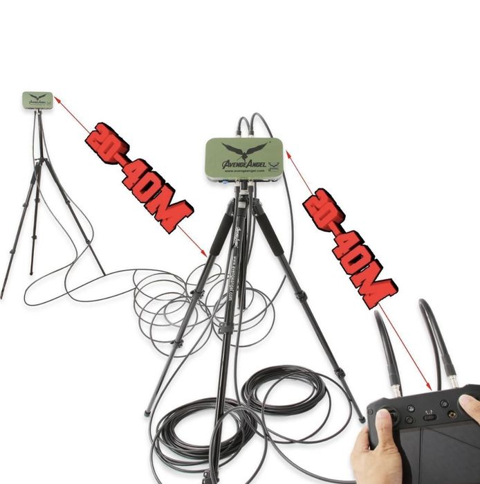 КОМПЛЕКТ: Антенна AVENGER Booster 2.4G/5.2G/5.8G + Репитер AVENGER.