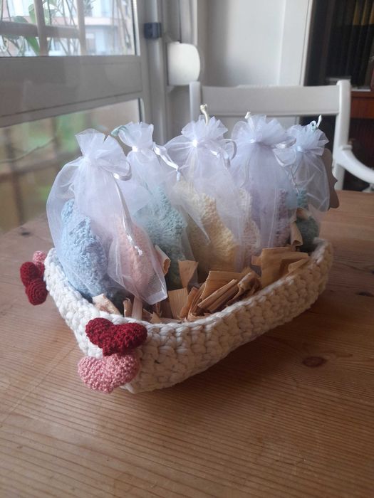 Lembranças de casamento artesanais em croché - Fios de Luar