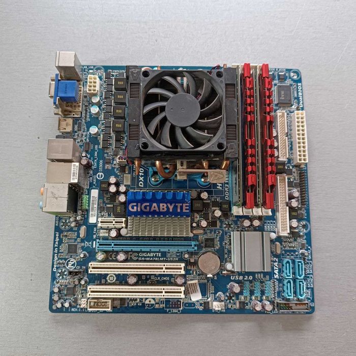 Комплект материнская плата, процессор, озу 4ядра x2.8 16gb ddr3 1600