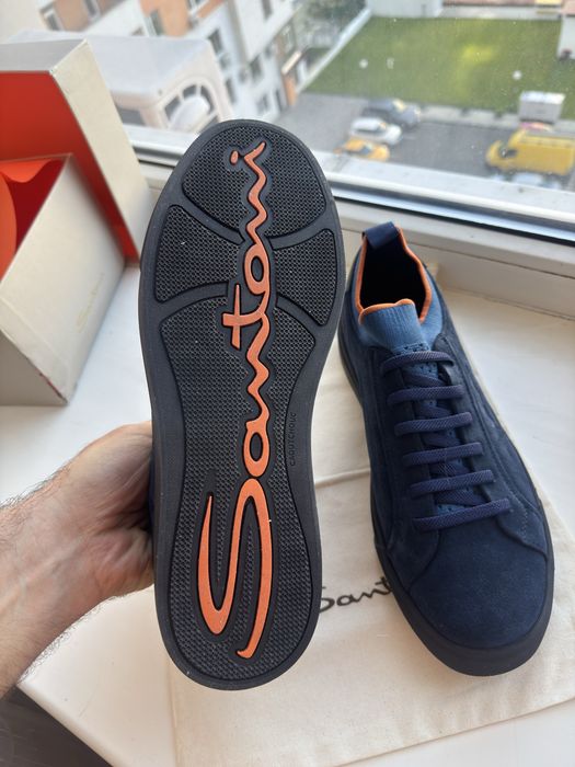 Чоловічі замшеві кеди / кросівки Santoni