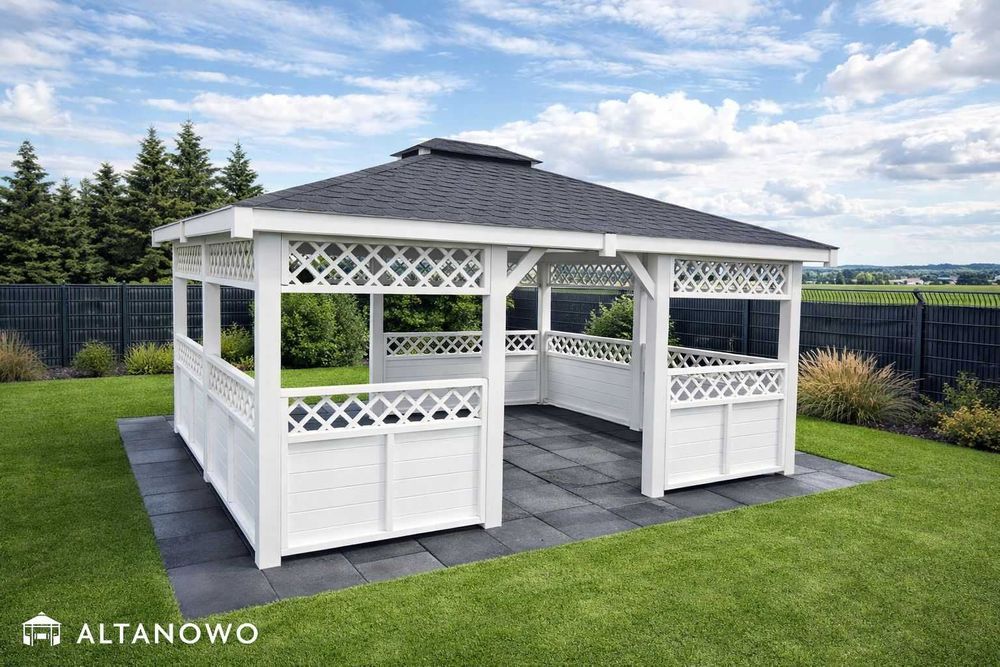 Altana drewniana, ogrodowa 4x4 do ogrodu na działkę - producent