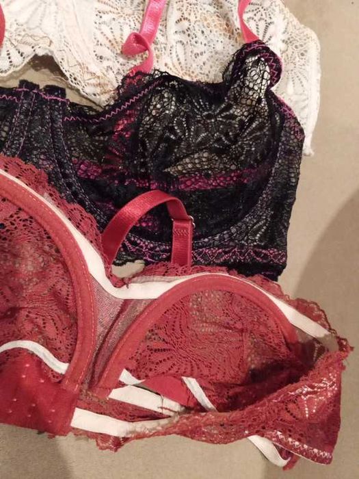 Biustonosz Stanik Miękki Komplet 85C Nowe Shein Koronka