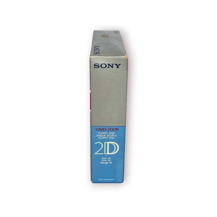 Conjunto 10 Disquetes Sony MD-2DD 5,25″ (130 mm) – Caixa Original Completa