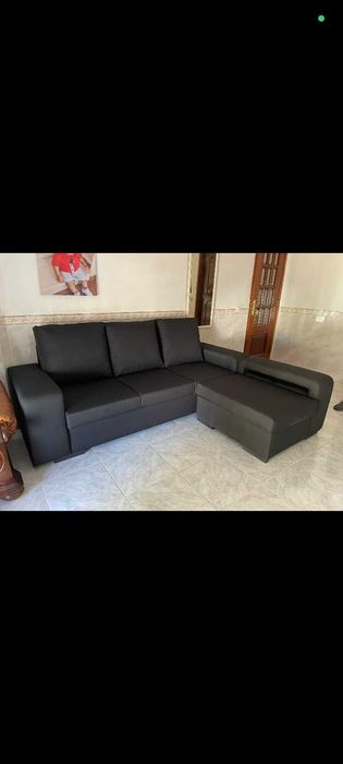 Sofá Novo 2.30x1.60 - 2 pufs na chaise longue