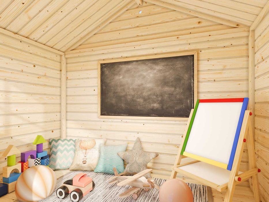 Drewniany domek dla dzieci, domek dla dzieci Feli