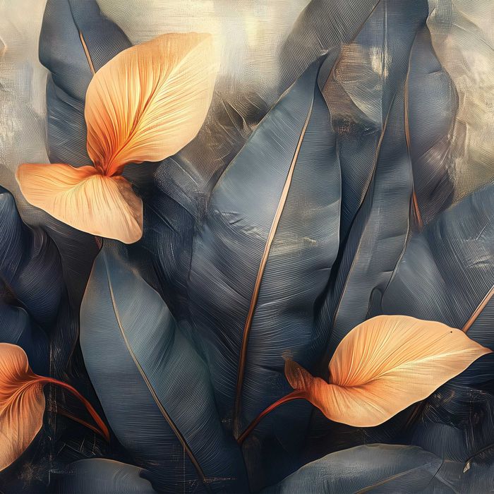 Fototapeta Brązowe Liście Jesień Ciemne Natura 3D Twój Rozmiar + KLEJ