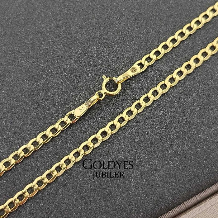 złoty łańcuszek pancerka próby złota 585