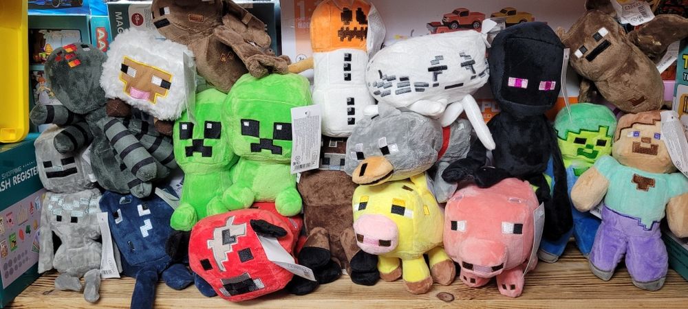 Мягкие игрушки герои Майнкрафт