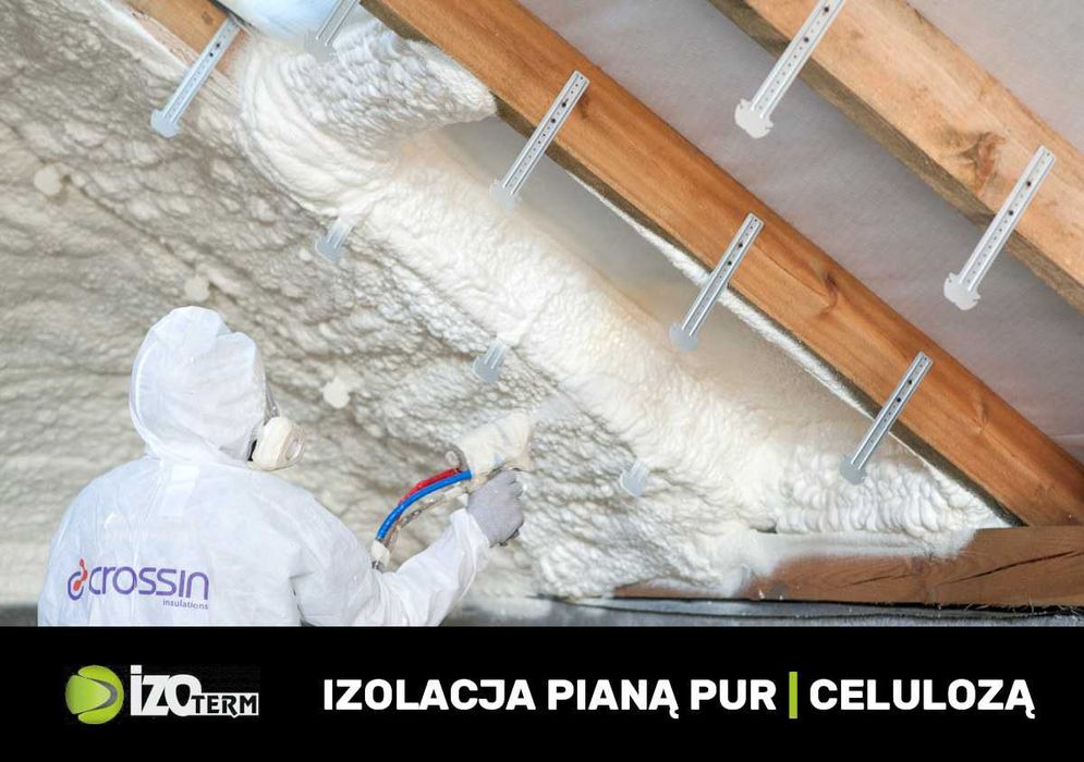 Izolacje pianą pur i nadmuch celulozy