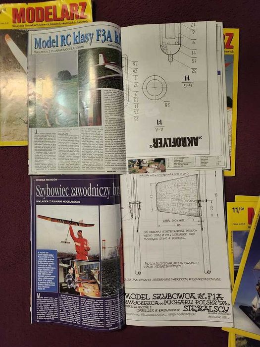 Modelarz miesięcznik rok 1998 7 numerów