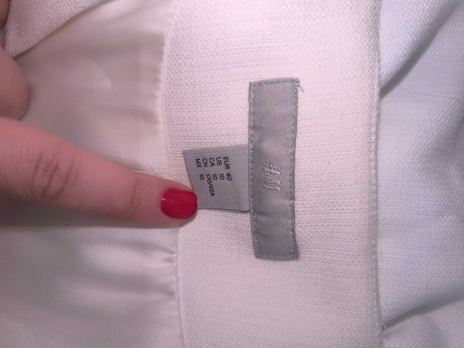 Жіночий піджак молочного кольору розмір 40 H&M