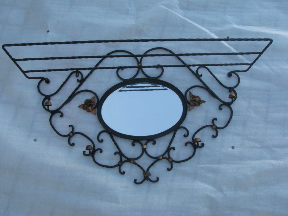 Espelho com  cabide antigo