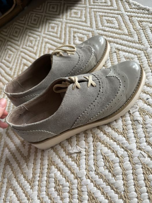 Кожаные туфли брогги