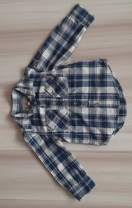 Koszula kratka Granatowo-Biała r.92