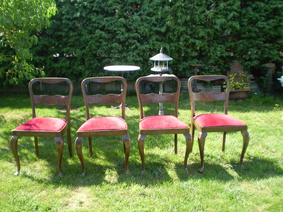 antyk 4 krzesla art-deco