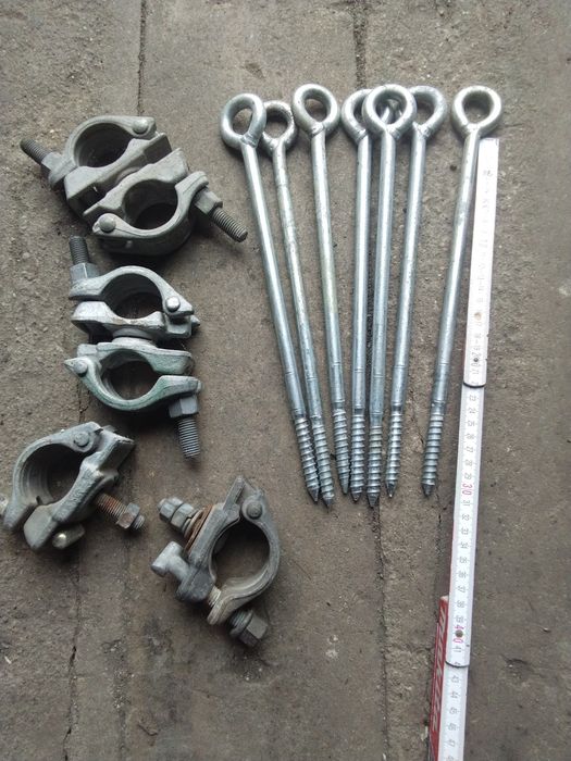 Złącze obejmy do rusztowania śruby oczkowe kotwy