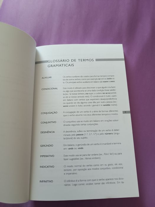 Manual de conjugação de verbos em italiano