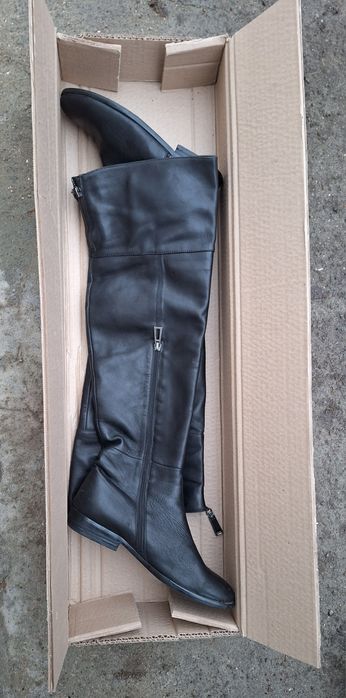 Сапоги - Ботфорты кожаные