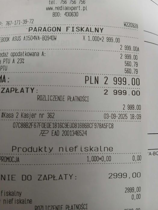 Sprzedam laptopa ASUS