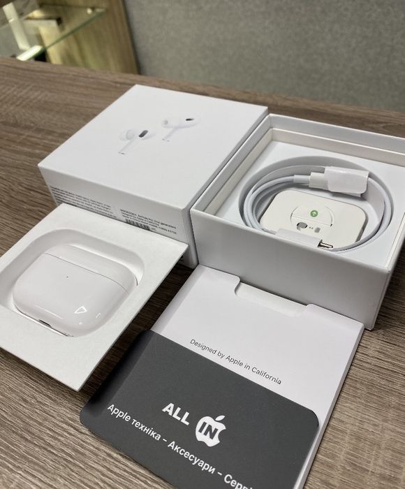 Бездротові TWS навушники  Pro 2 Premium, топова версія з ANC + Чохол !