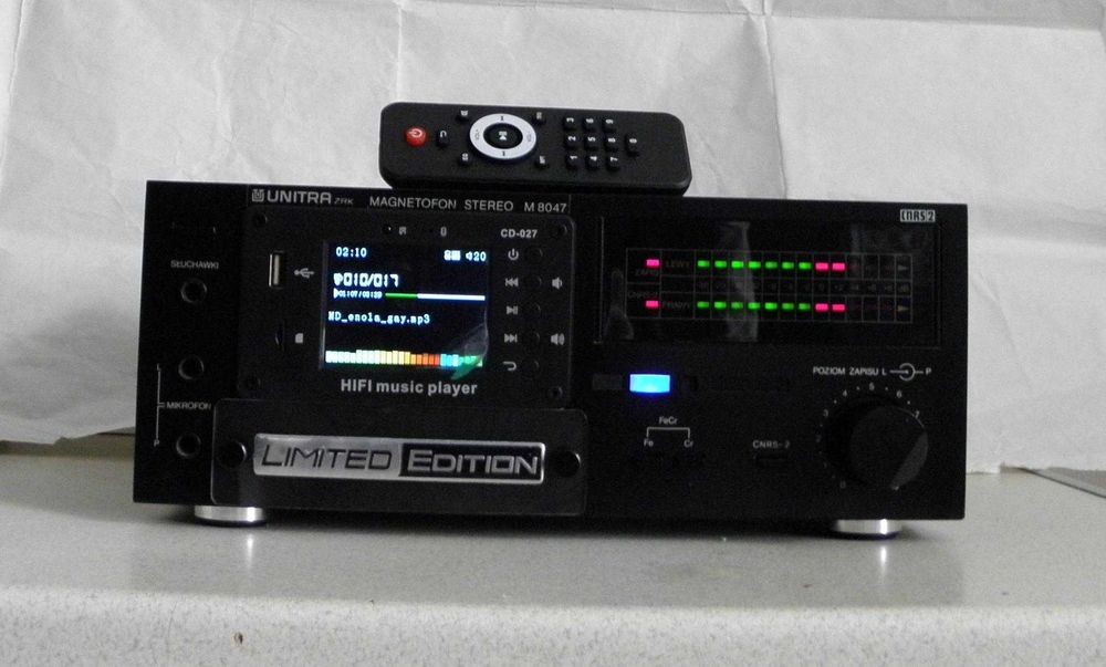 Unitra PILOT korektor MP3 analizator RADIO USB Bluetooth TF AUX deck