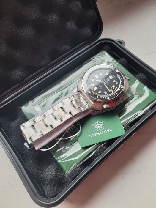 Zegarek Steeldive Cpt.Willard automat NH35 komplet  NOWY