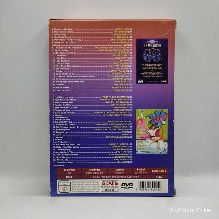DVD - Remember The 60's (2xDVD, Box, Compilação) - REF- MCLE