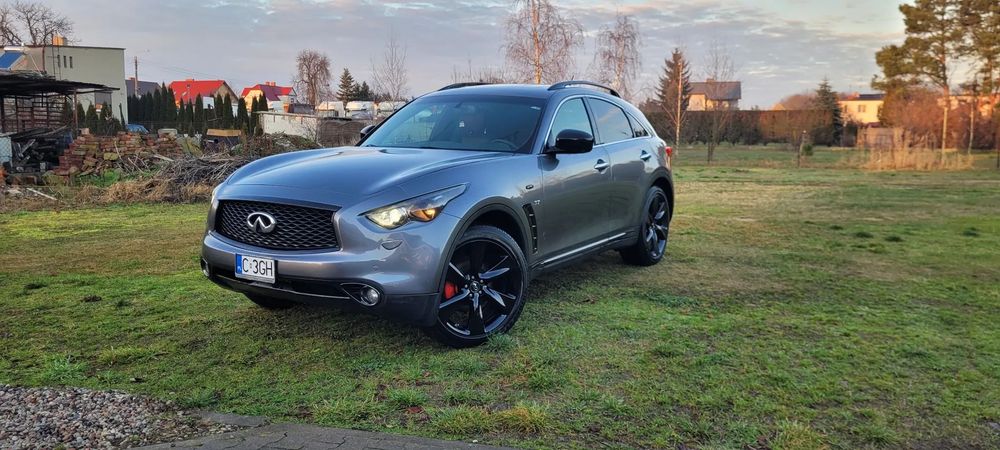 Infiniti QX70 3.7 AWD piękny bezwypadkowy limitowa edycja "BLACK" rejestracja 17 rok