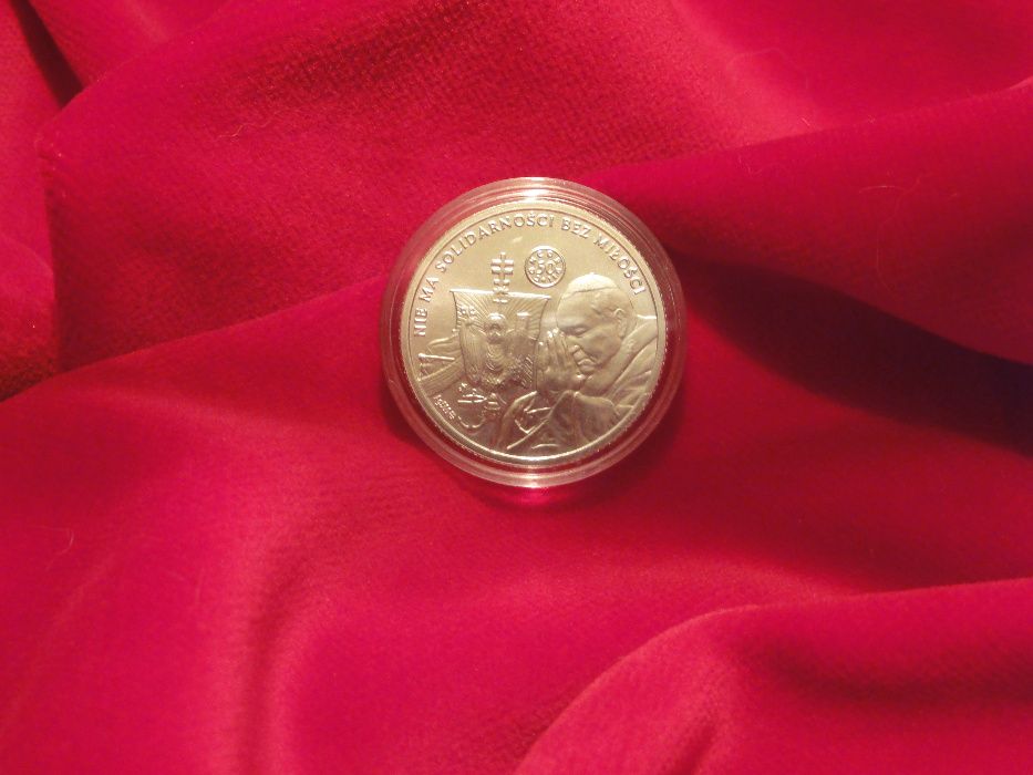 50 CONCORDII - Papież Jan Paweł II – SOLIDARNOŚĆ srebro Ag PROMO