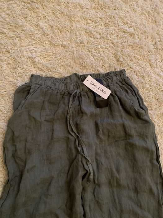 Лляні жіночі штани