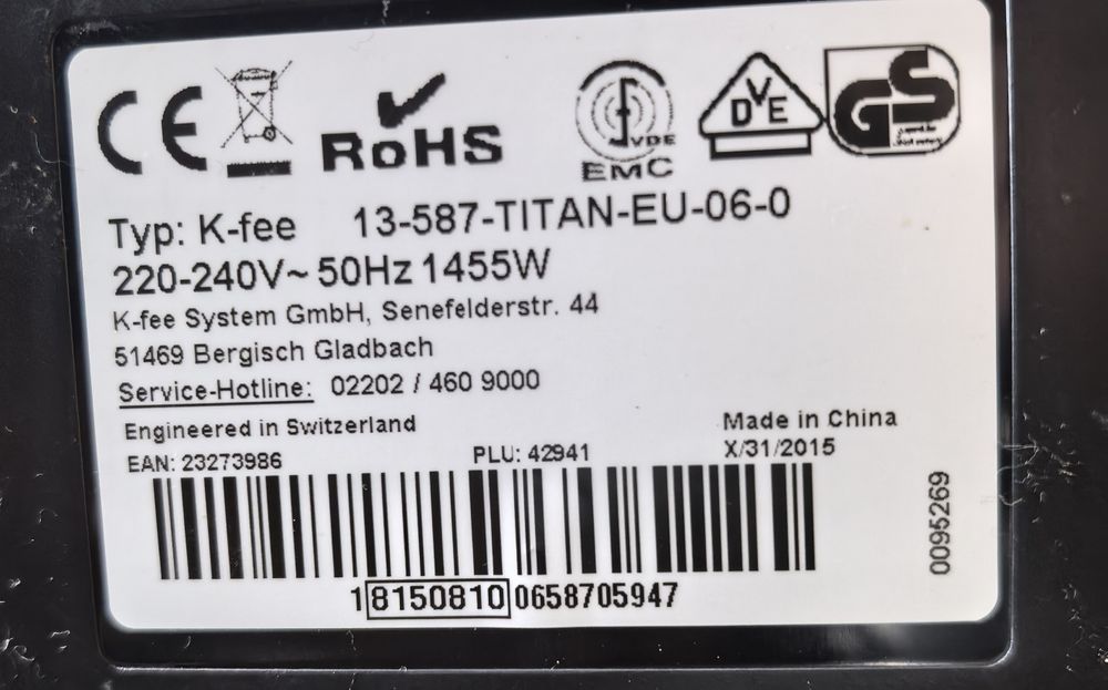 Кавові машини Krups/Rohs K-fee/Delonghi 1/2/3