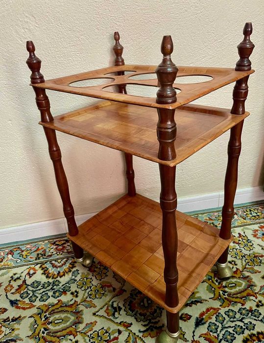 Móvel de bar escandinavo em teca — anos 50-70