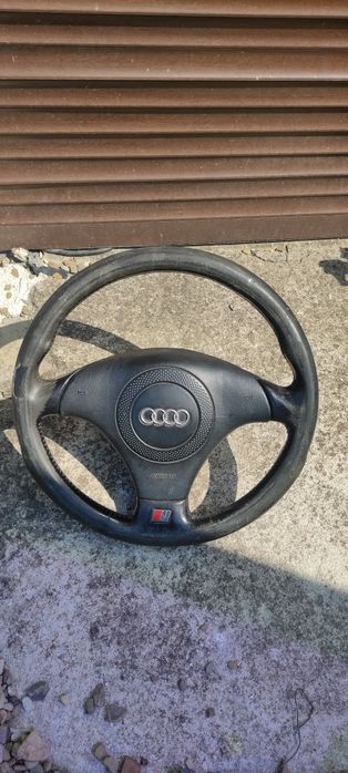Kierownica trójramienna S-Line skóra airbag taśma audi a4 b6 A6 C5 A8