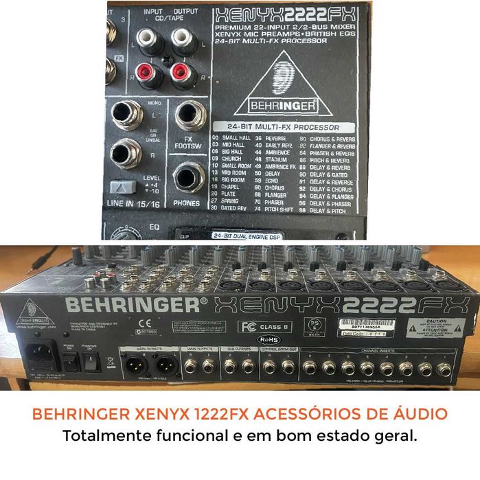 Behringer Xenyx 1222FX Acessórios De Áudio