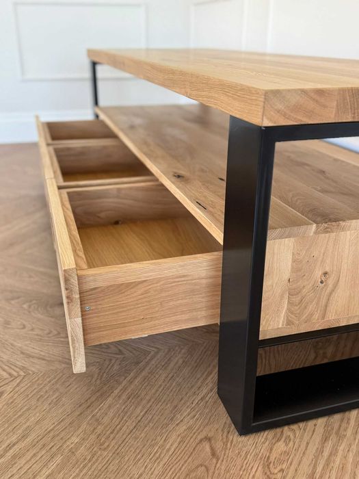 Szafka dębowa Loft RTV Tobor , PRODUCENT ,różne wymiary, OPOLE