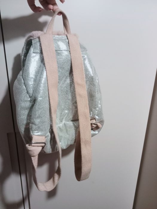 Mochila Glitter com pêlo Zara Kids