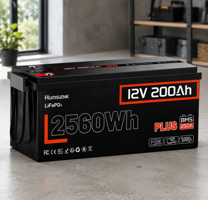 Акумулятор LiFePO4 12V 200Ah 2560Wh потужний для дому та ДБЖ / акамулятор ‼️ БЕЗ ПРЕДОПЛАТ ‼️