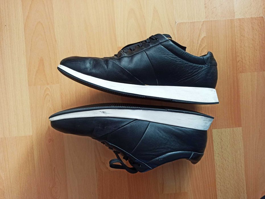 Sprzedam czarne skórzane buty męskie marki Gino Rossi, rozmiar 43